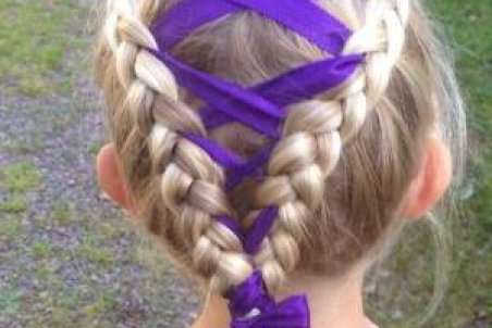 آموزش تصویری بافت مو با روبان