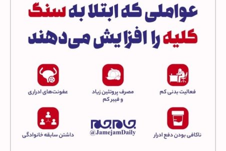 عواملی که ابتلا به سنگ کلیه را افزایش می‌دهند