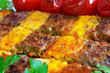 طرز تهیه کباب تابه‌ای دو رنگ + فیلم