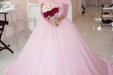 شیک ترین و جدیدترین  مدل لباس عروس صورتی