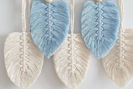 آموزش برگ انجیری مکرومه + فیلم