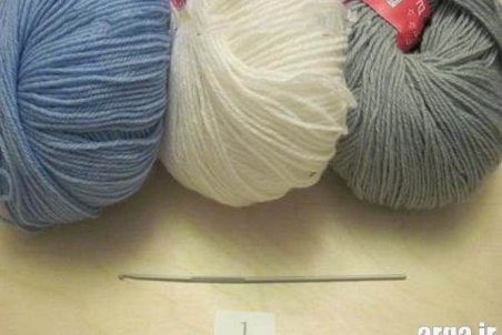 آموزش بافت شال گردن با قلاب با تصاویر مرحله به مرحله