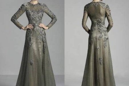 مدل لباس مجلسی آستین بلند و پوشیده