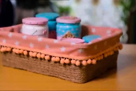 ساخت سبد با وسایل بازیافتی + فیلم