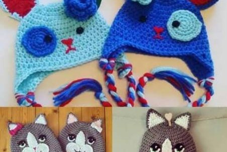 آموزش بافت کلاه بچه گانه