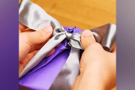 روش مبتکرانه برای کادو کردن جعبه + فیلم