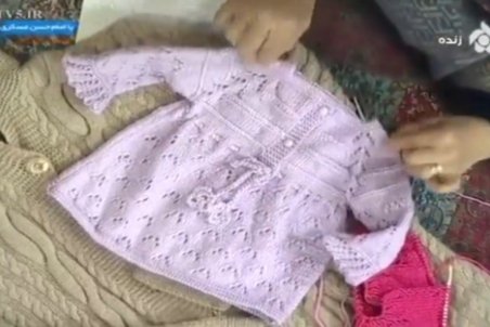 آموزش بافت پیراهن دخترانه + فیلم