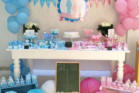 تزیینات جشن تعیین جنسیت نوزاد + مدل کیک