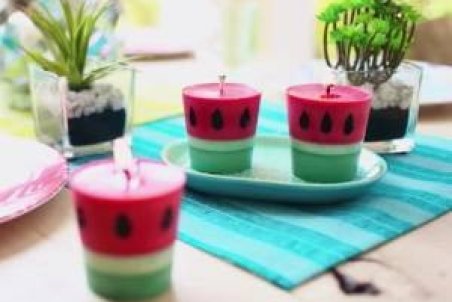 روش ساخت شمع هندوانه ای شب یلدا