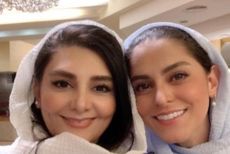 (تصاویر) هنگامه قاضیانی در پشت صحنه سریال جزیره