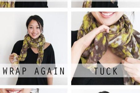 ایده هایی برای بستن شال گردن