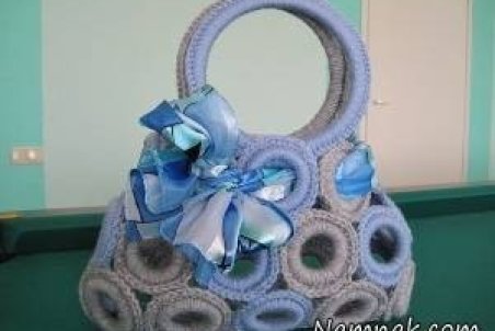 آموزش تصویری کیف حلقه بافی