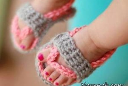 آموزش صندل قلاب بافی دخترانه