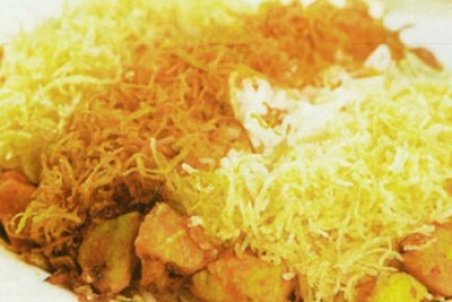 چیپس پلو با مرغ + طرز تهیه