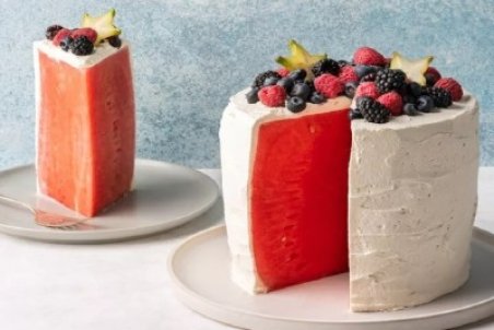 طرز تهیه کیک هندوانه برای دورهمی شب یلدا