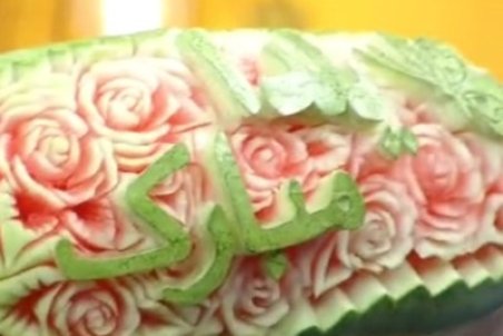 آموزش حکاکی روی هندوانه + فیلم