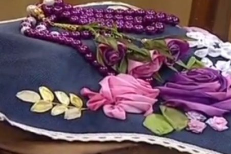 آموزش دوخت سجاده با ربان دوزی + فیلم