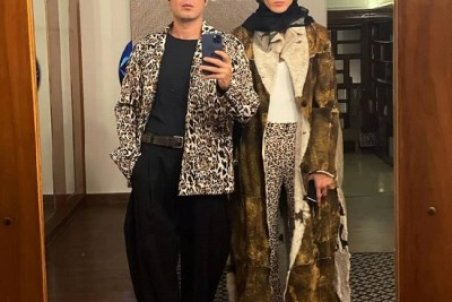 سلفیِ نوید محمدزاده و فرشته حسینی با تیپ خاص