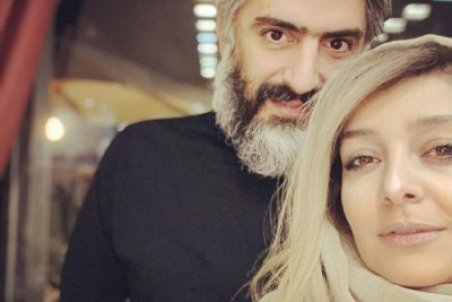 سلفی ساره بیات و همسرش در شب چِله