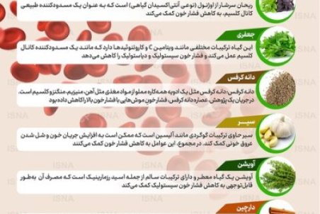اینفوگرافیک / هفت چاشنی مفید برای کاهش فشار خون