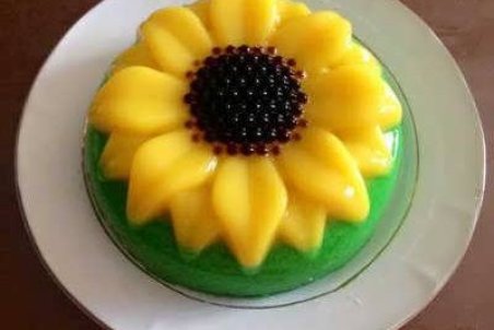 طرز تهیه ژله آفتابگردان