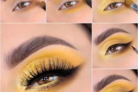 چگونه از سایه زرد در میکاپ چشمها استفاده کنیم ؟
