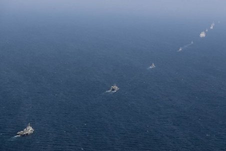 رزمایش مرکب کمربند امنیت دریایی۲۰۲۲ با اجرای رژه یگان‌های شناوری پایان یافت