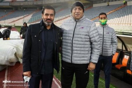 افشین پیروانی کنار برادرش در تیم بانک تجارت/عکس