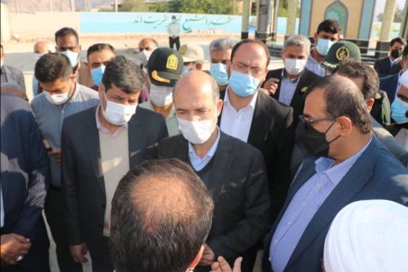 وزیر نیرو وارد شهرستان پارسیان در استان هرمزگان شد