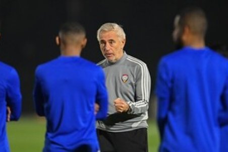 اقدام جالب سرمربی امارات پیش از دیدار با ایران/عکس