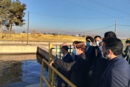 بازدید وزیر نیرو از پروژه های آب و فاضلاب ورامین