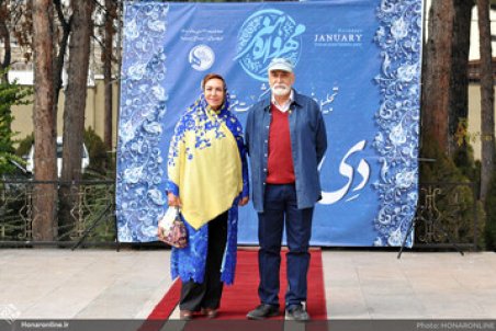 محمود پاک‌نیت و همسرش در یک جشن/ عکس