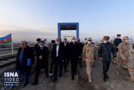 ویدئو / فاز عملیاتی احداث پل جاده‌ای ایران و آذربایجان