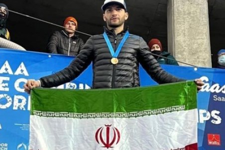 محمدرضا صفدریان دومین طلای ایران در مسابقات یخ‌نوردی قهرمانی جهان را کسب کرد