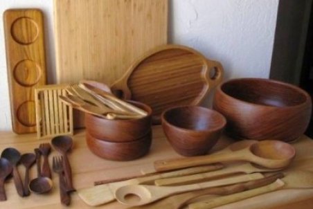 روش ضدعفونی و براق کردن ظروف چوبی آشپزخانه