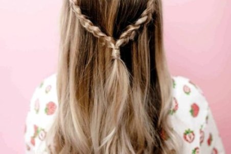 آموزش بافت مدل موی قلبی