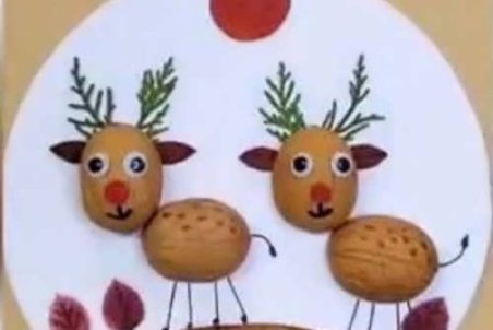 کاردستی با پوست گردو برای کودکان