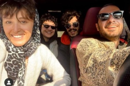 نوید محمدزاده و فرشته حسینی با تیپ پلنگی!