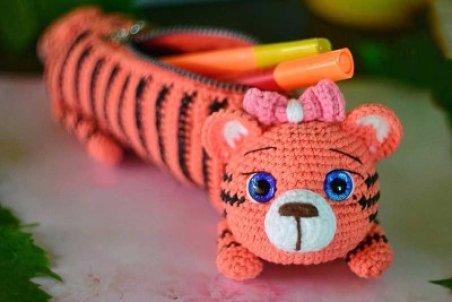 آموزش بافت جامدادی ببر مناسب هدیه نوروز ۱۴۰۱