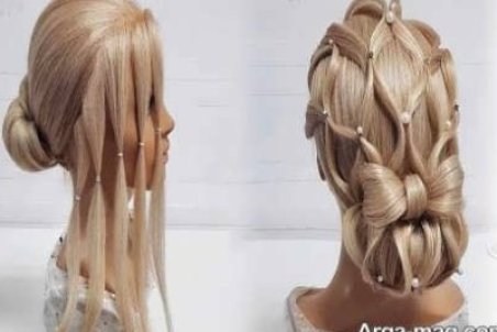 آموزش مدل شینیون لانه زنبوری