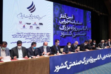 امضای تفاهم‌نامه‌های آغاز عملیات ۴۸ پروژه صنعتی در حضور رئیس جمهور