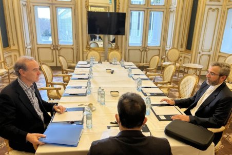 دیدار دو جانبه باقری و انریکه مورا