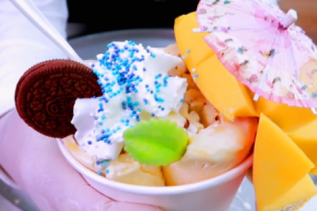 طرز تهیه بستنی انبه + فیلم