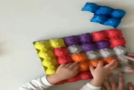 ساخت بازی فکری با شانه تخم مرغ + فیلم