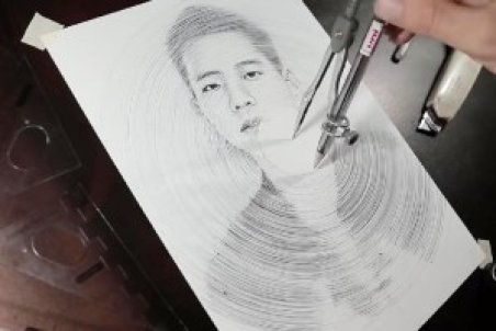 طراحی چهره با استفاده از پرگار + فیلم