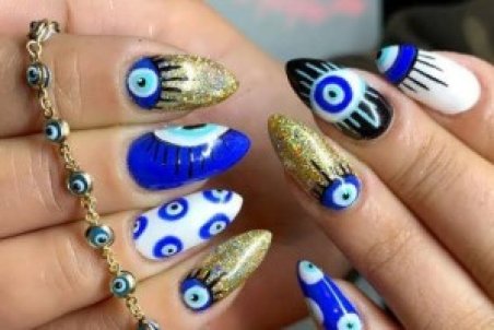 جدیدترین طراحی ناخن چشم نظر