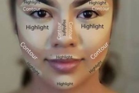 آموزش تصویری کانتور صورت چاق