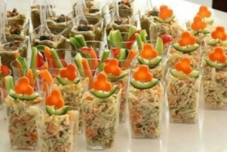 ایده های زیبا برای تزیین سالاد پاستا