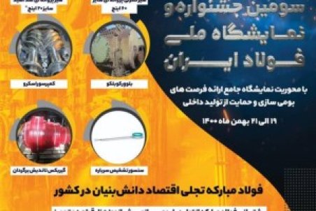 حضور فعال فولاد مبارکه در سومین جشنواره و نمایشگاه ملی فولاد ایران