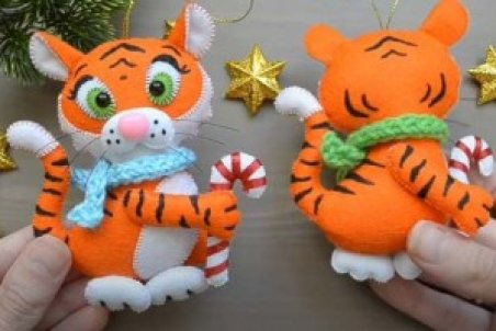 آموزش تصویری دوخت عروسک نمدی ببر هفت سین نوروز ۱۴۰۱ با الگو